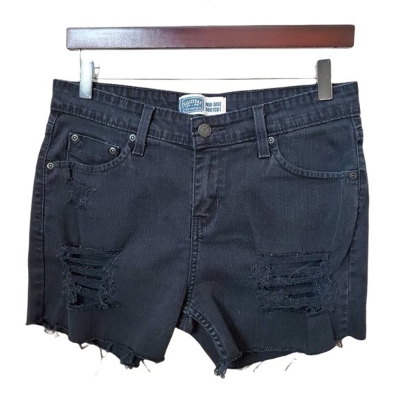 Signature by Levi Strauss Pants - Levi Strauss Signature Custom Distressed Cutoffs